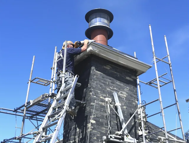 Sturdy chimney crown finished by La Habra Chimney Sweep in La Habra, CA