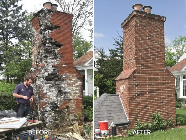 La Habra Chimney Sweep performing a full chimney restoration in La Habra, CA