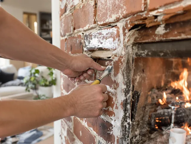 Routine fireplace repair by La Habra Chimney Sweep in La Habra, CA