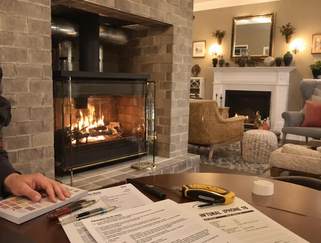 La Habra Chimney Sweep verifying fireplace safety measures in La Habra, CA